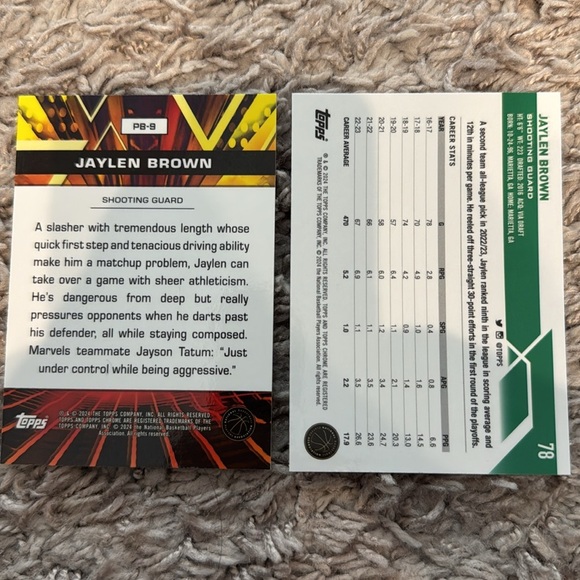 🔥 2024 Jaylen Brown Topps Chrome card lot. Cards are mint condition - Picture 2 of 2